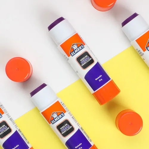 Imagen 2 del producto Pegamento sólido transparente de Elmer, pegamento que cambia de Color, lavable, adecuado para manualidades, bricolaje, Cosplay, modelado de cejas