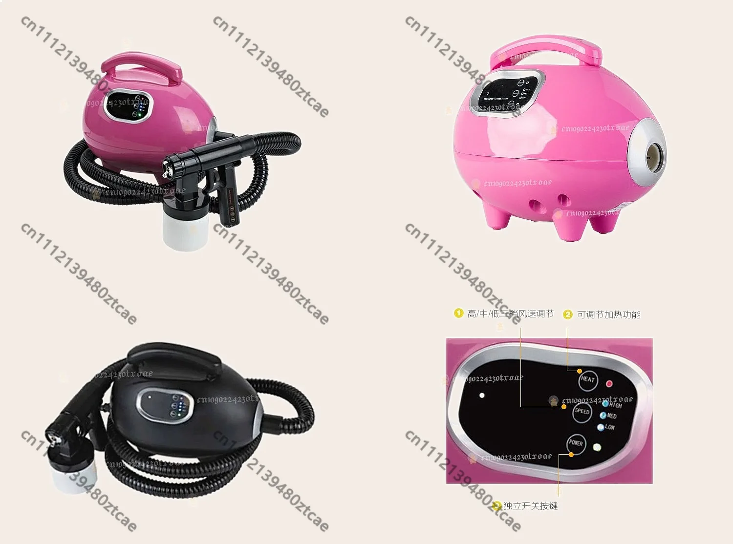 Sunless Tan Spray Machine Professional Electric Airbrush Kit for Salon SPA Home Use