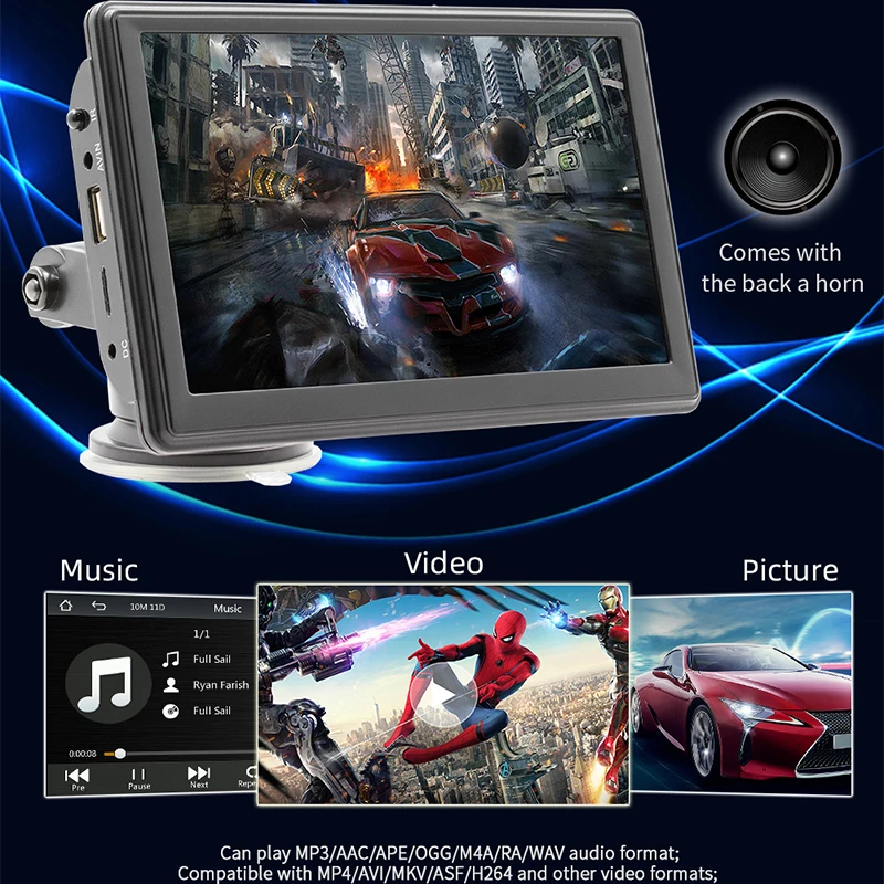 مشغل الوسائط المتعددة مع Apple CarPlay وAndroid Auto MP5 Player Radio Video Navigation Touch Screen لجميع المركبات #3