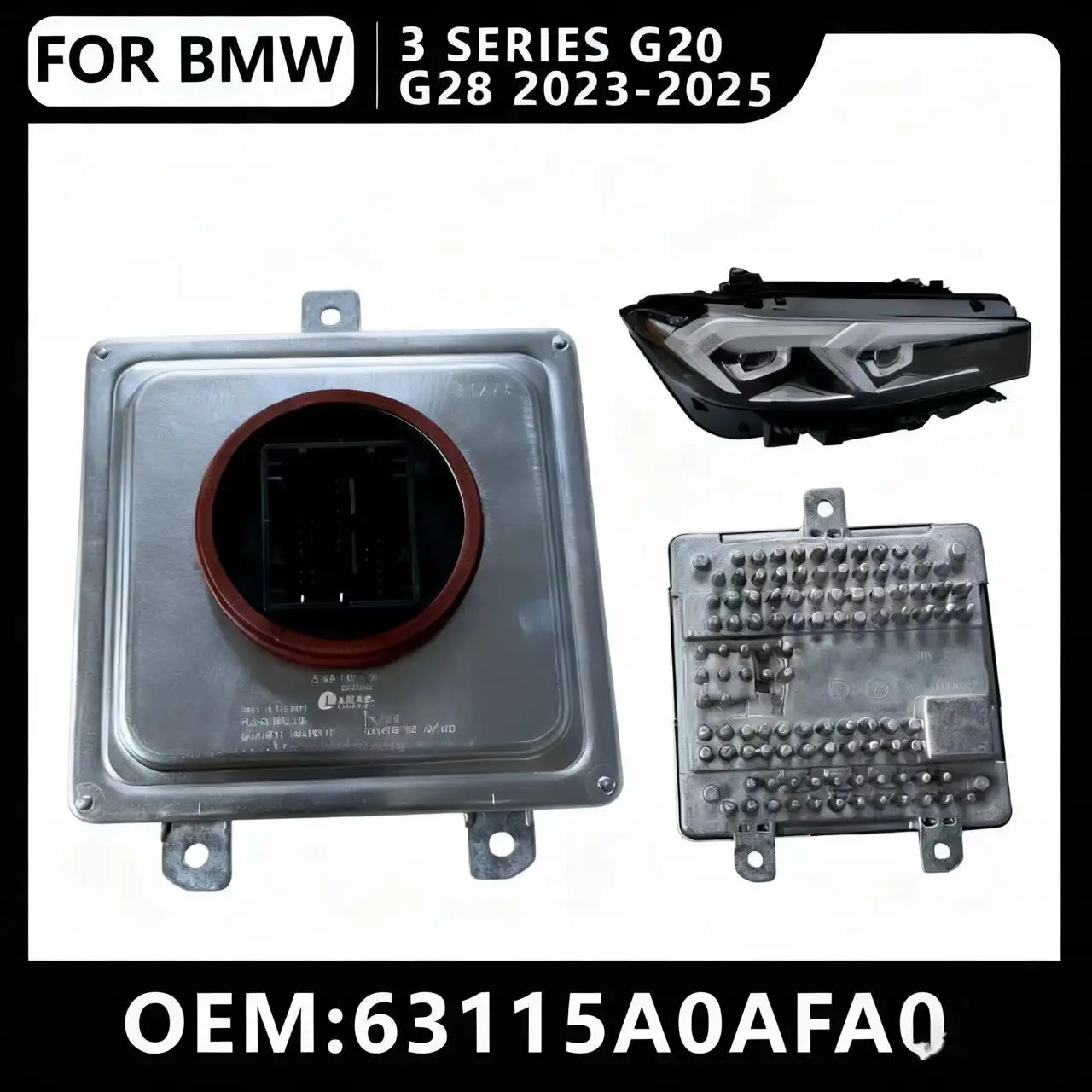 

For New BMW 3 Series 2023 2024 2025 OEM 63115A0AFA0 LED Headlight Control Unit Module Car Accessories Ballast DRL
