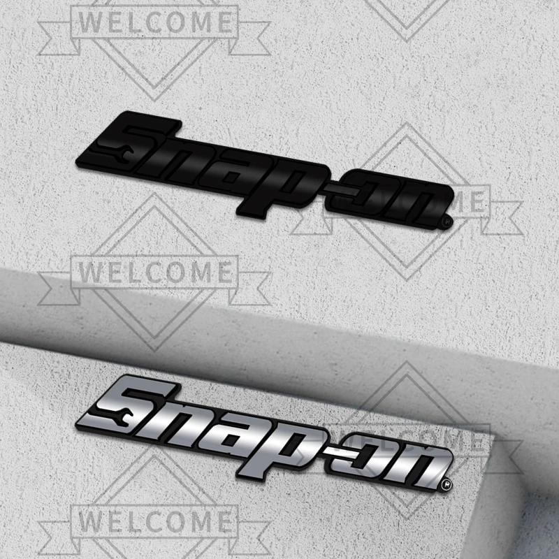

3D Car Stickers For OEM Snap On Tools Box Toolbox Labeling Grille Emblem Auto Body Badge Trunk Decal Decoration Accessories