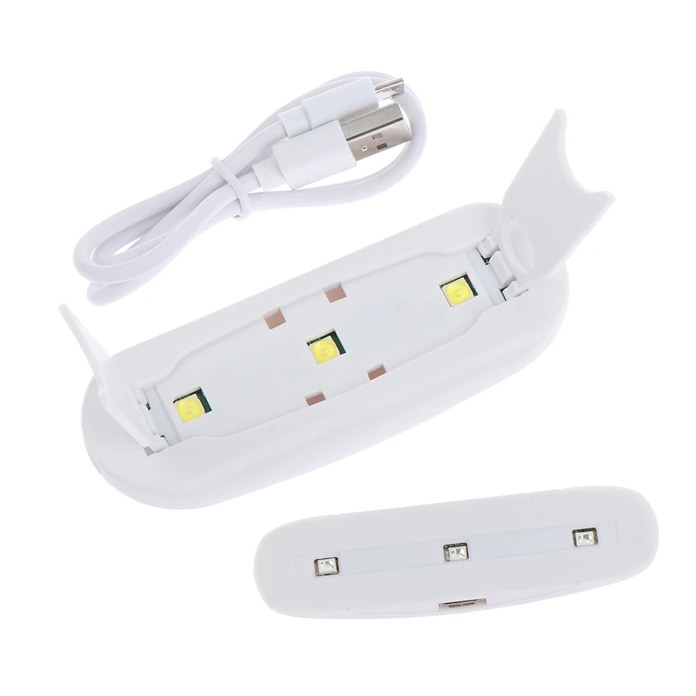 Mini Máy Sấy Móng Tay Máy Micro UV LED USB Di Động Móng Gel Chữa Máy Có Thể Gấp Lại Được Sơn Móng Tay Nhanh Khô Chiếu Sáng 2 Tốc Độ