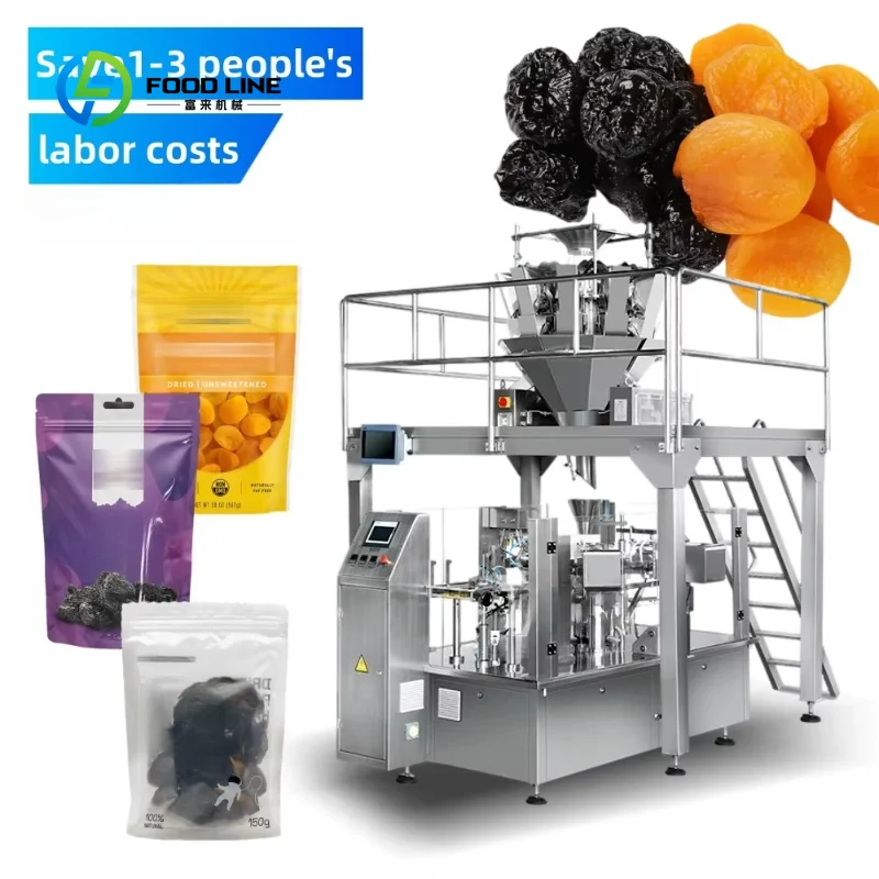 Automatic  Pouch Multihead Weigher Weighing Packing Premade Bag  Nuts Granule Food Doypack Multi-Function Packaging Machines