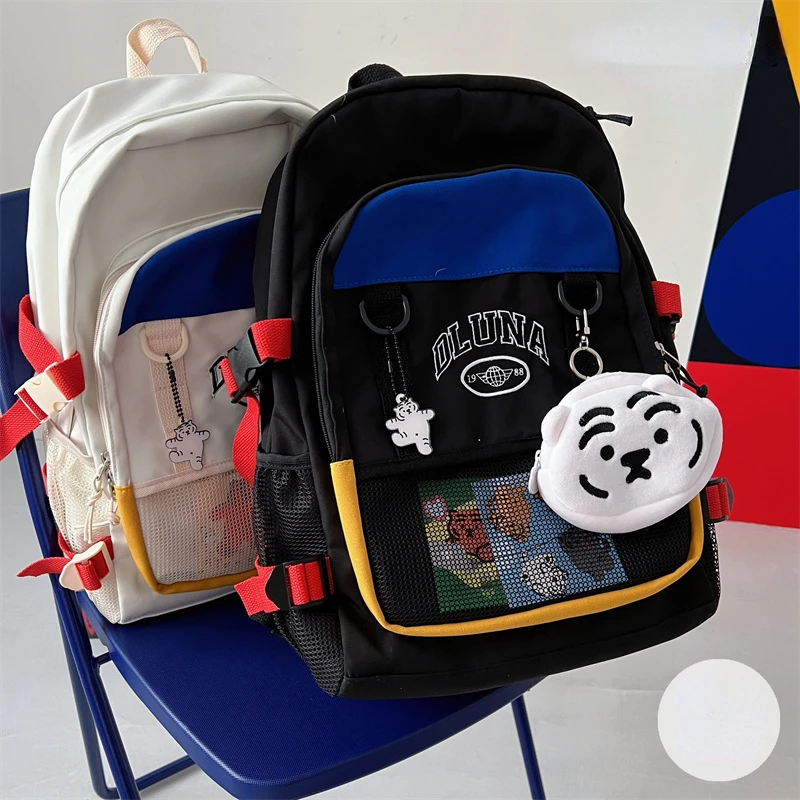 

Japanese Harajuku Retro Contrast Backpack Female Korean All-match Casual Small Backpack Schoolbags Students Bags