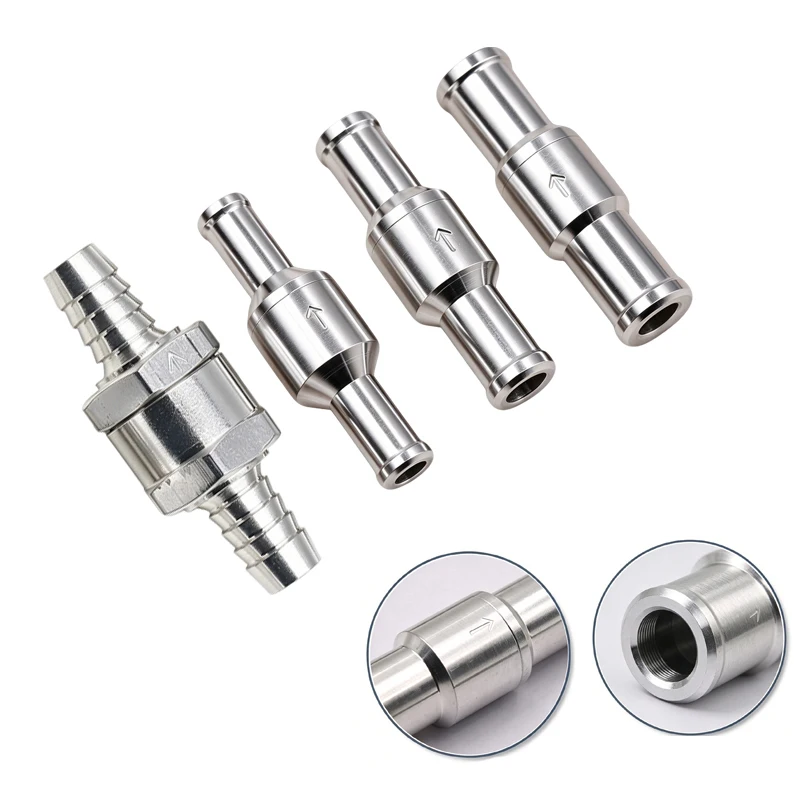 6mm 8mm 10mm 12mm 14mm Fuel Diesel Non Return Check Valve Petrol Aluminium Alloy One Way Check Valve
