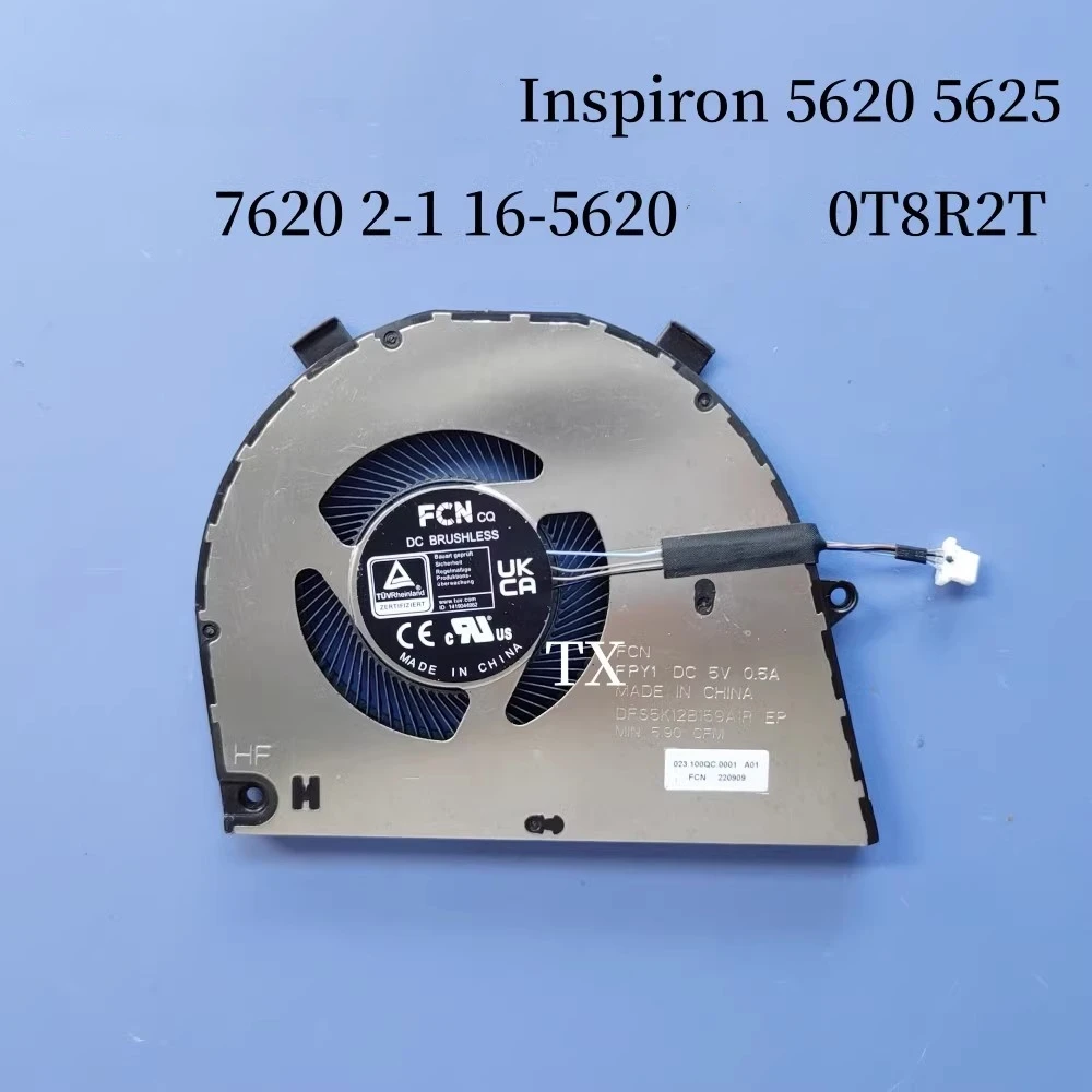 Free shipping for Dell Inspiron 5620 7620 2-1 16-5620 5625 fan 0T8R2T laptop fan