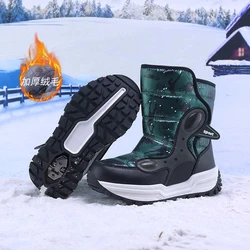 Children Boots For Girls Boys Young Warm Fleece Thick Warm Snow Shoes Ankle Boots Sapato Winter Boot Cotton Kids Girl Shoes