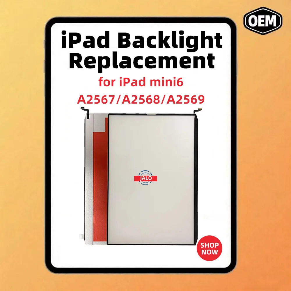 Pantalla LCD de retroiluminación para ipad mini6 A2567 A2568 A2569 lámparas de retroiluminación película de luz trasera 8,3 pulgadas pieza de reparación de repuesto