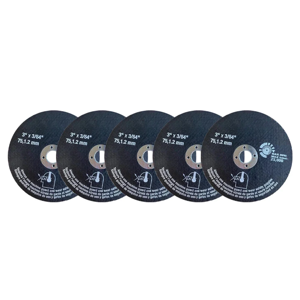 Disco de corte de hoja de sierra Circular de resina, muela duradera para amoladora angular para metales de acero inoxidable, 5 piezas