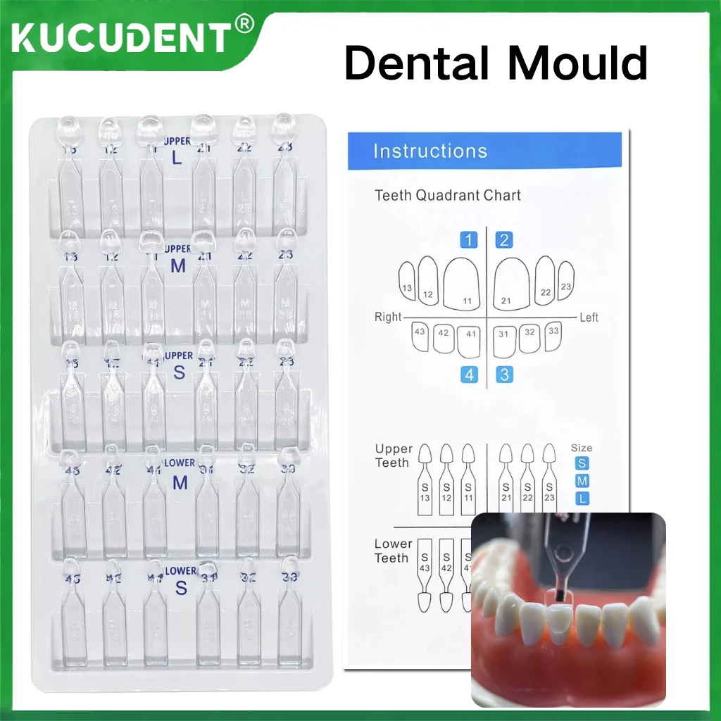 

Dental Mould for Composite Resin Veneers Light Cure Tooth Whitening Dentist Material Fast Quick Filling for Anterior Front Teeth