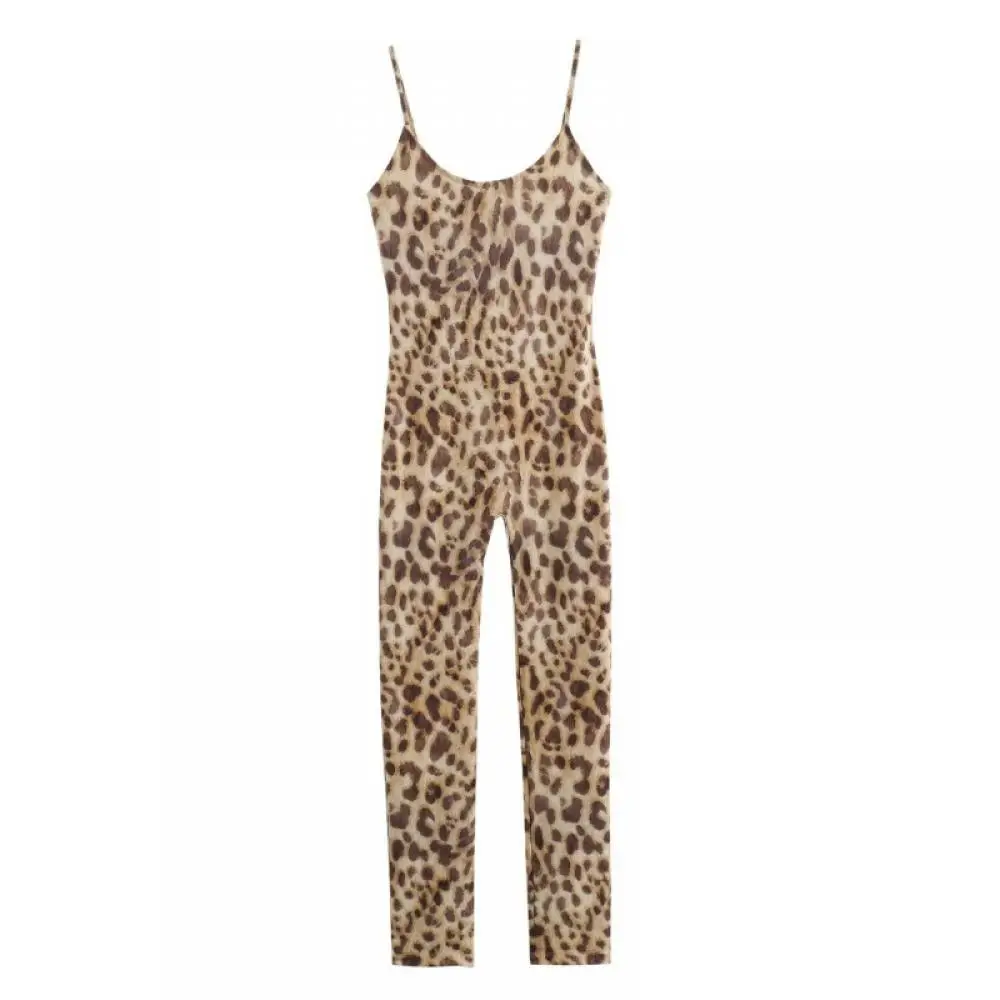 

Stylish Slim-Fit Jumpsuit Strapless High-Waisted Top Sexy Printed Cropped Pants Spice Girls Straight-Leg Jumpsuit Party Jumpsuit