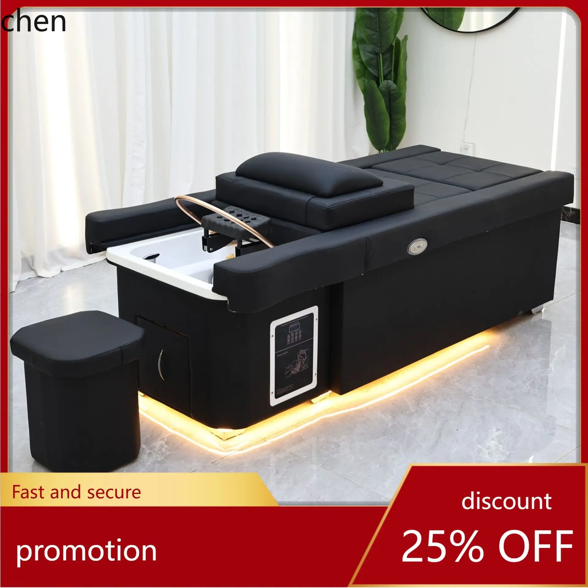 

LXC Electric Lifting Foot Bath Sofa Automatic Up and Down Beauty Bed Health Center Massage Water Circulation