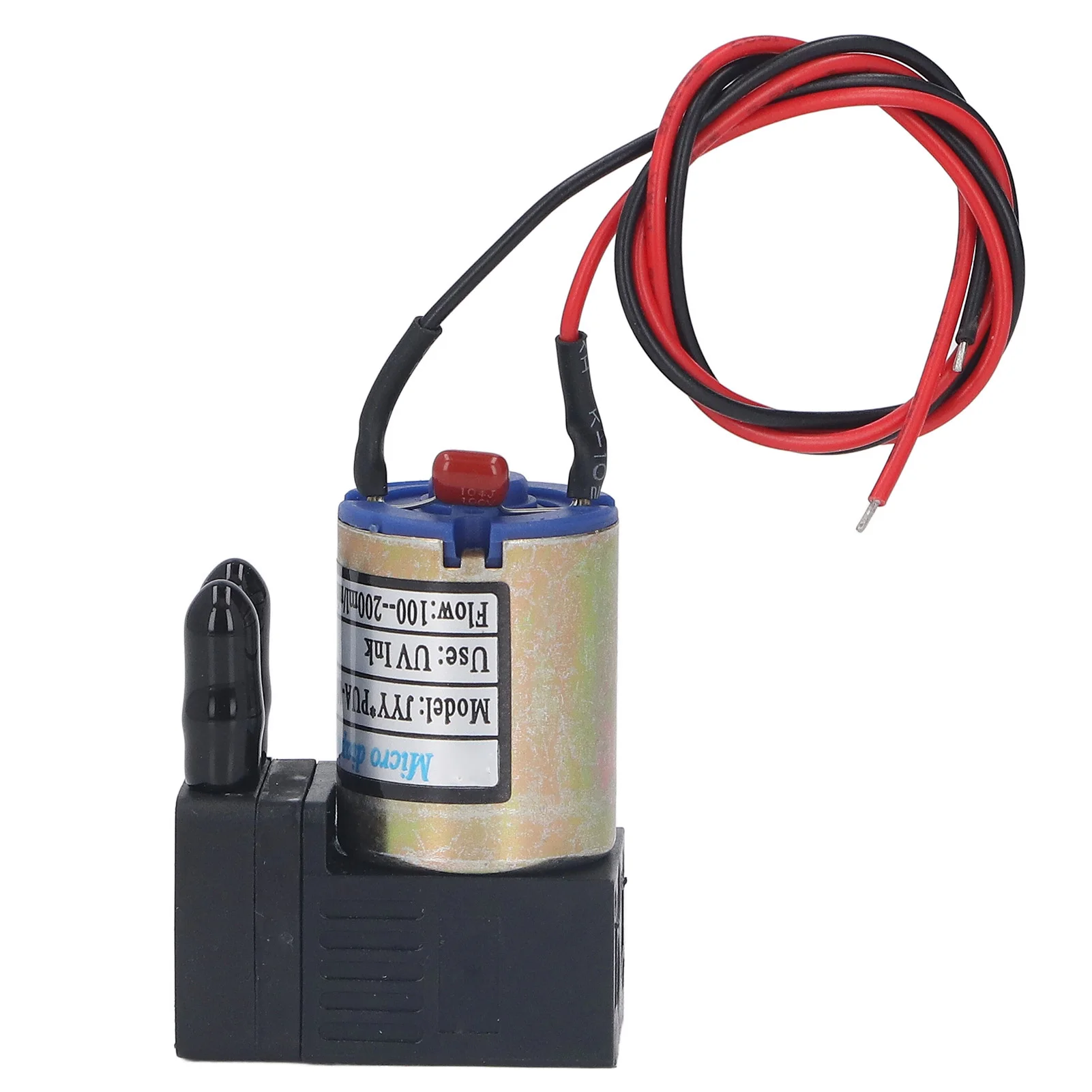 UV Ink Pump 3W Fast Heat Dissipation Plastic Small Printer Ink Pump Replacement for Crystaljet DC24V