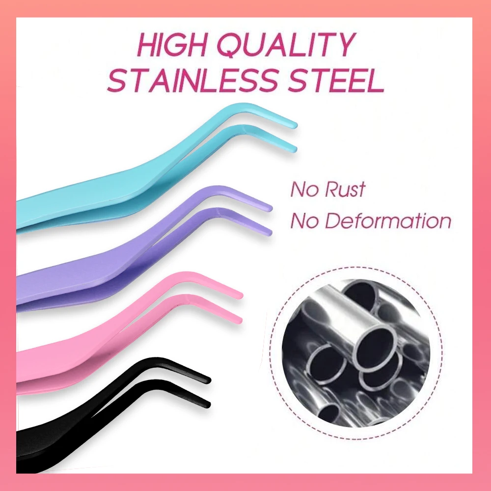 GEMERRY 1PC Pinzette Pettine Per Ciglia FAI DA TE Incollato A Calore Cluster Ciglia Estensione In Acciaio Inox Anti-Statico Non-Magnetico Strumento di Trucco