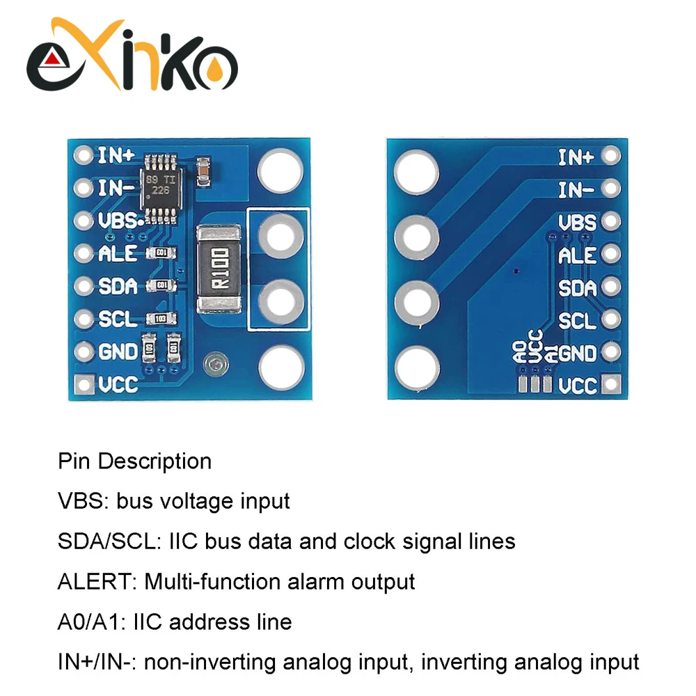 5/10 szt. INA226 INA231 Interfejs IIC I2C Dwukierunkowy moduł czujnika monitorowania prądu/mocy CJMCU-226 — zdjęcie produktu 4