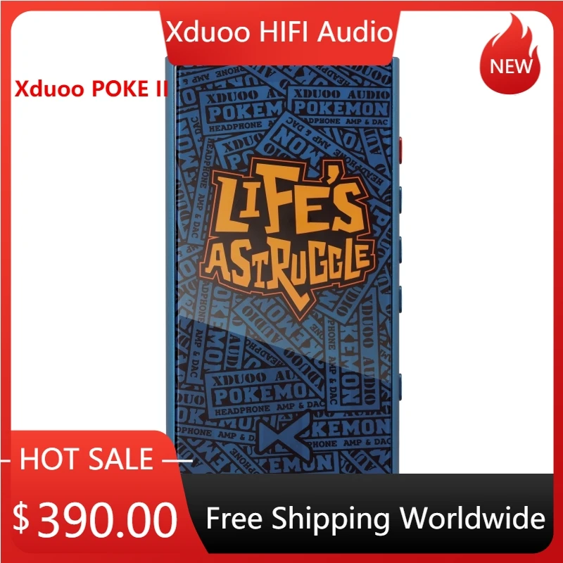 Xduoo Poke II HIFI Audio Balanced Headphone Amplifier Pocket Full-featured Portable DAC  AMP USB Support bluetooth 5.0 DSD256