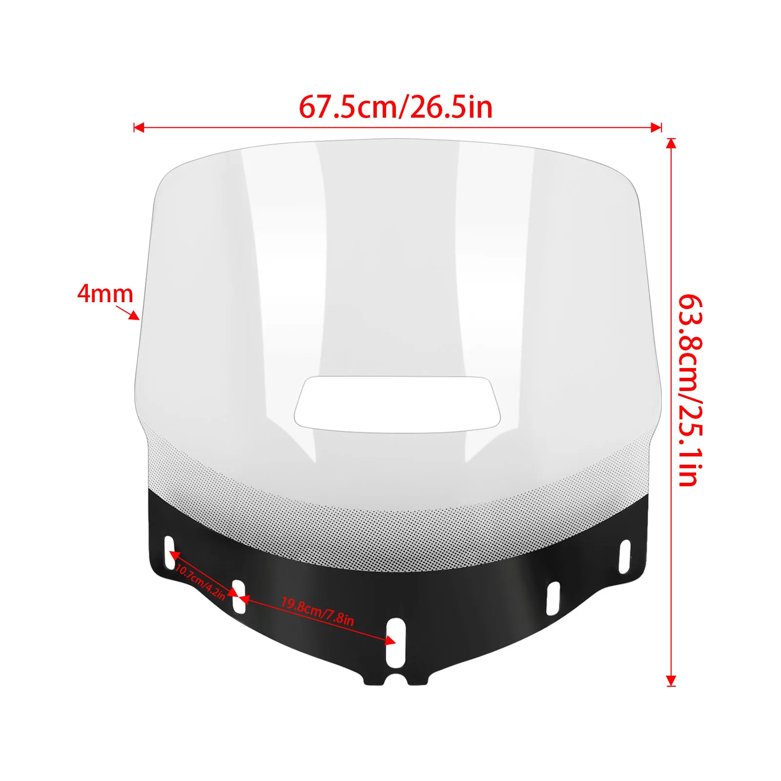 Vented Windscreen For HONDA Gold Wing 1800 GL1800 2001 - 2017 Goldwing 1800 2006 - 2017 Moto Parts 5-Hole Tall Windshield Visor