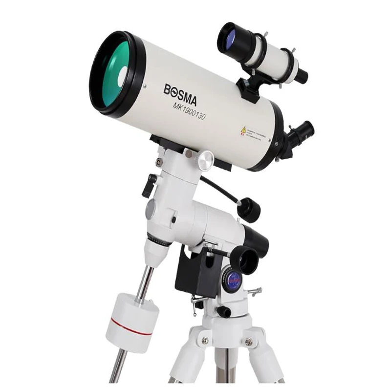 Bosma Maca 130/1900 mm Hauptspiegel Astronomisches Teleskop Maxvision EXOS-2 Deutsche Äquatoriale Montierung 2 Zoll ST3 Stahlstativ