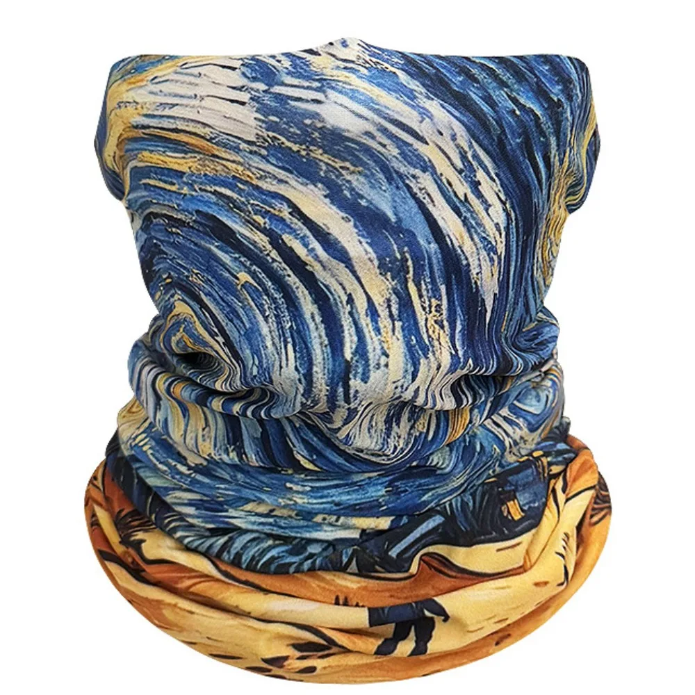 Vintage Pattern Seamless Bandana Seamless Multifunctional Multifunctional Neck Tube UV Protection Face Cover Outdoor Sports