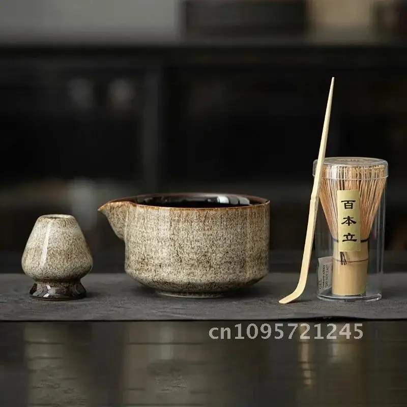 

4pcs 7Pcs Handmade Home Bowl Clean Matcha Tea Set Tool Easy Scoop Ceremony Traditional Accessories Stand Gift Kit Whisk Japanese