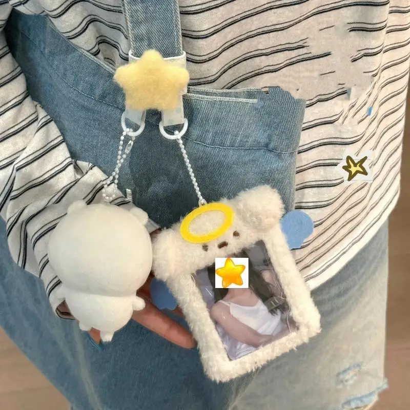 Cute Cartoon Doll Keychain Creative Cable Organizer Pendant Display Buckle DIY Jewelry Accessories & Bag Charm Pendant