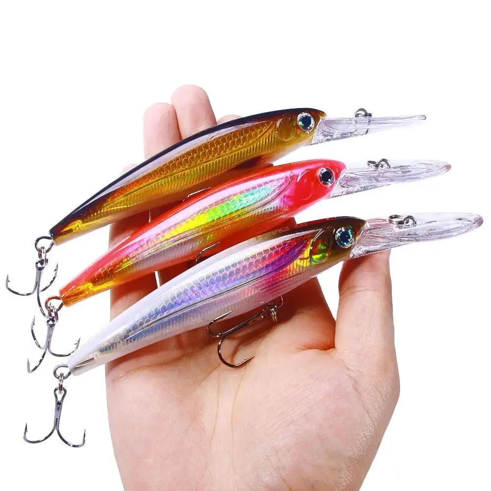 Big Minnow Lure 17cm 30g Isca Artificial Bait Deep Diving Crankbait Wobbler Saltwater Lure Fishing For Mahi Marlin Wahoo