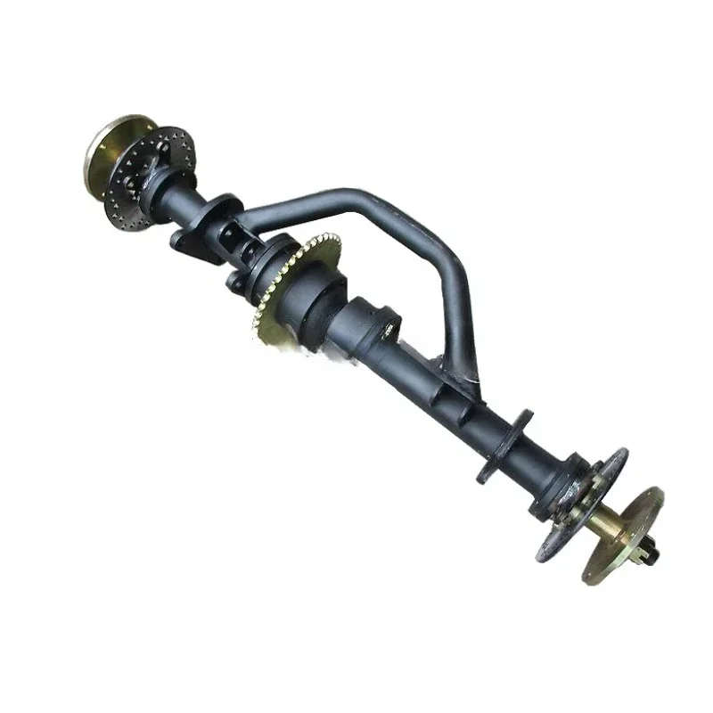 Retrofitting four wheel kart accessories, four beach car chain transmission differential, rear axle dual disc brake