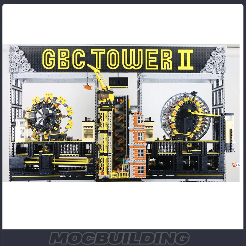 Creative Design Series GBC Tower II MOC Building Blocks Technology Bricks Great Ball Contraption Educational Toys Puzzle Gifts L