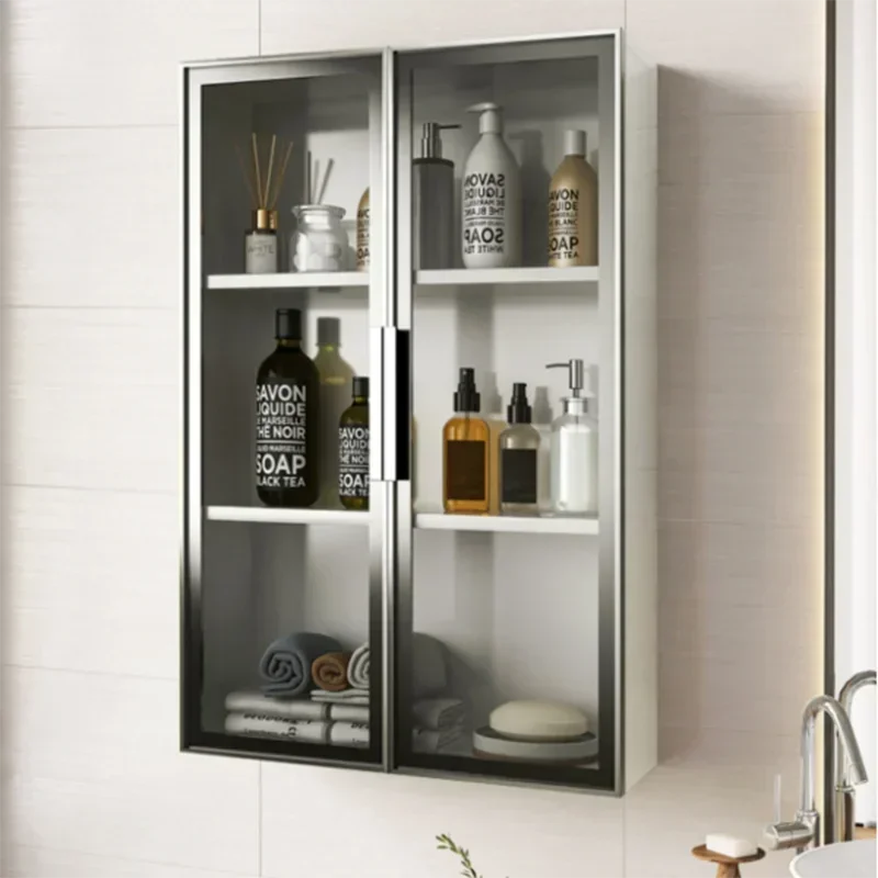 Hanging Storage Cabinets Space Saving Minature Narrow Aesthetic Bathroom Cabinets Glass Kitchen Meuble De Rangement Furniture