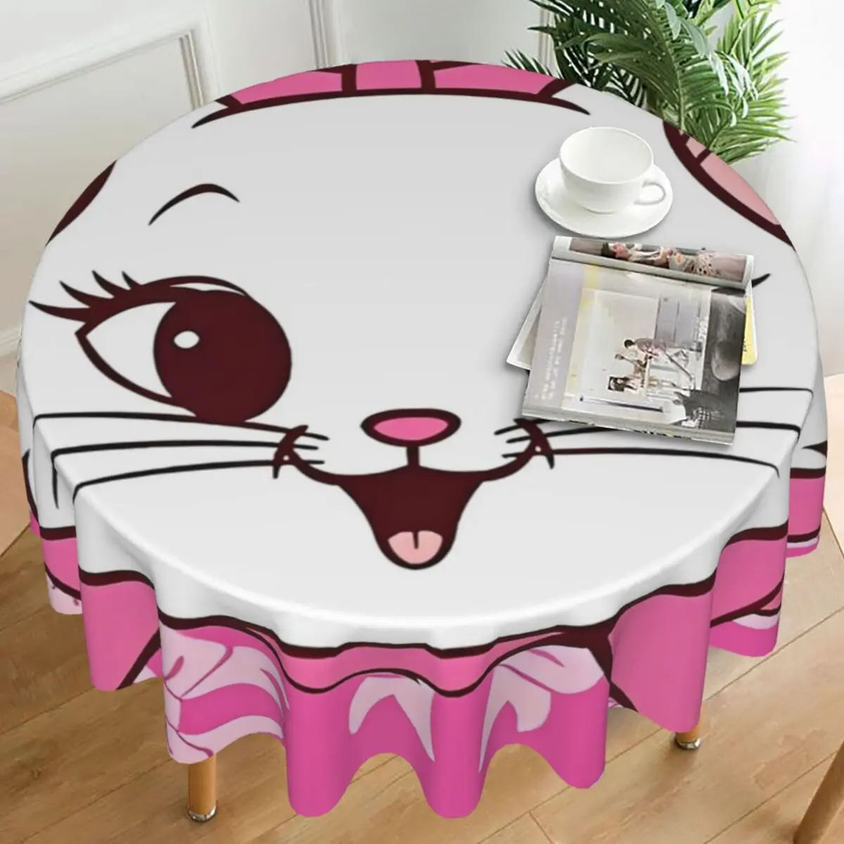 

Скатерть Marie Cat, модная круглая скатерть для банкета, рождественской вечеринки, покрытие для стола, оптовая продажа, графическое украшение стола