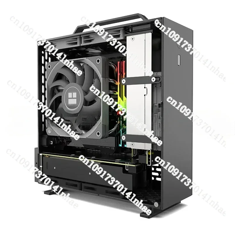 A24-V5 2.0 فتحة مزدوجة شاشة واحدة 1U مصدر طاقة ITX هيكل شطب على الوجهين #4