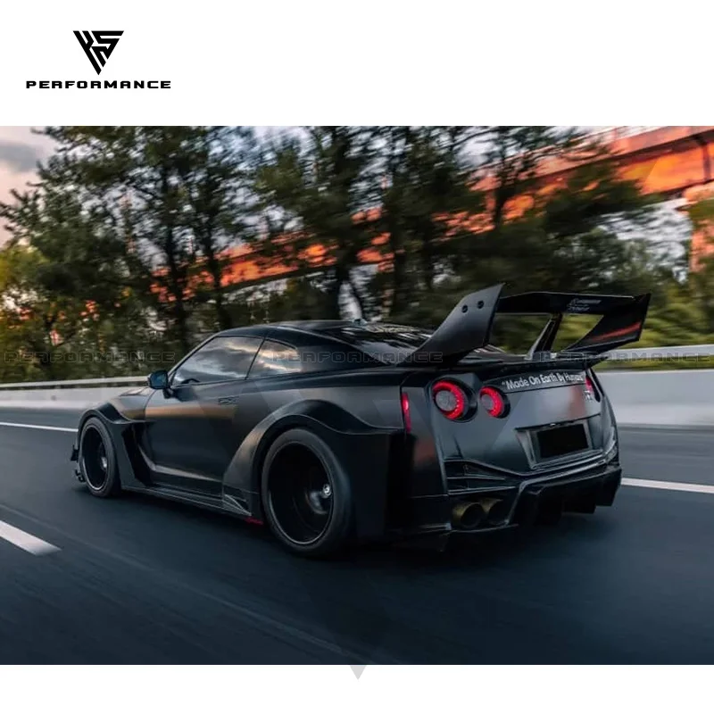 LB-SILHOUETTE Type 3 Style Glass Fiber FRP Body Kit With Front Rear Bumper Hood Fender Spoiler For Nissan GTR R35 2008-2016