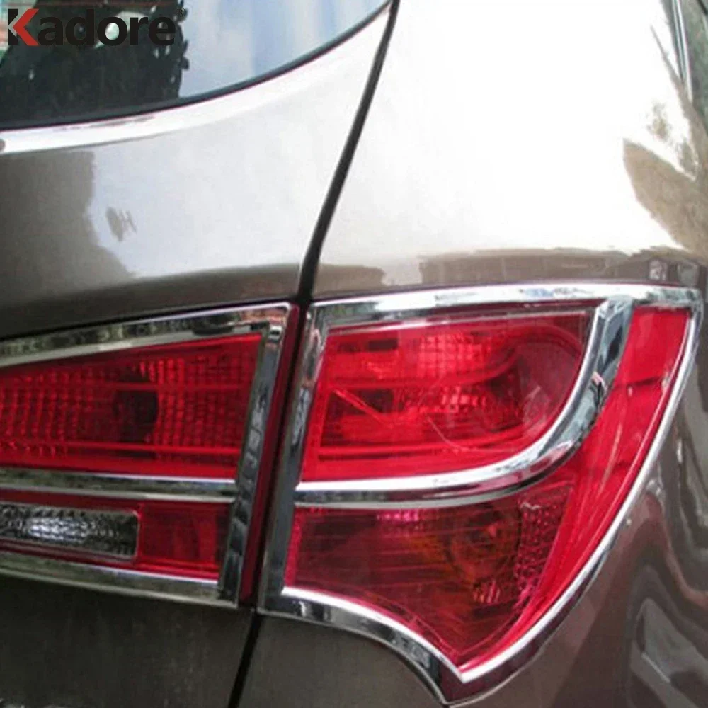 For Hyundai Santa Fe ix45 2013 2014 2015 2016 2017 Hatchback Taillight Trim Cover Rear Tail Light Lamp Frame Car Accessories