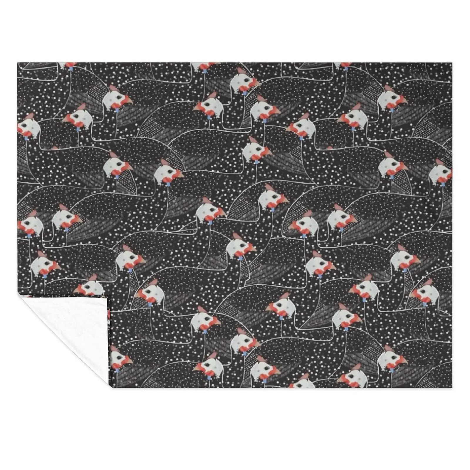 

Guinea Fowl Throw Blanket Soft Big Decorative Beds Luxury Thicken Moving Blankets