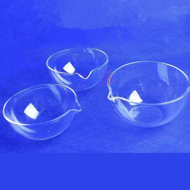 Quartz evaporating dish round bottom flat bottom quartz evaporating dish high temperature resistant Temperature resistant 1100 °
