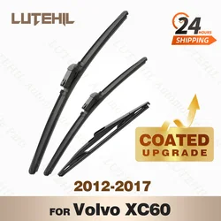 LUTEHIL's Silicone Front & Rear Wiper Set For Volvo XC60 2012 - 2017 2013 2014 2015 2016 coated windshield wiper blade 26