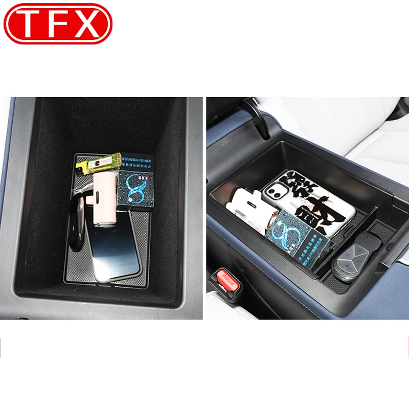 For Xpeng G6 XiaoPeng 2023 2024 Car Styling Center Console Organizer Storage Box Interior Armrest Storage Box Auto Accessories