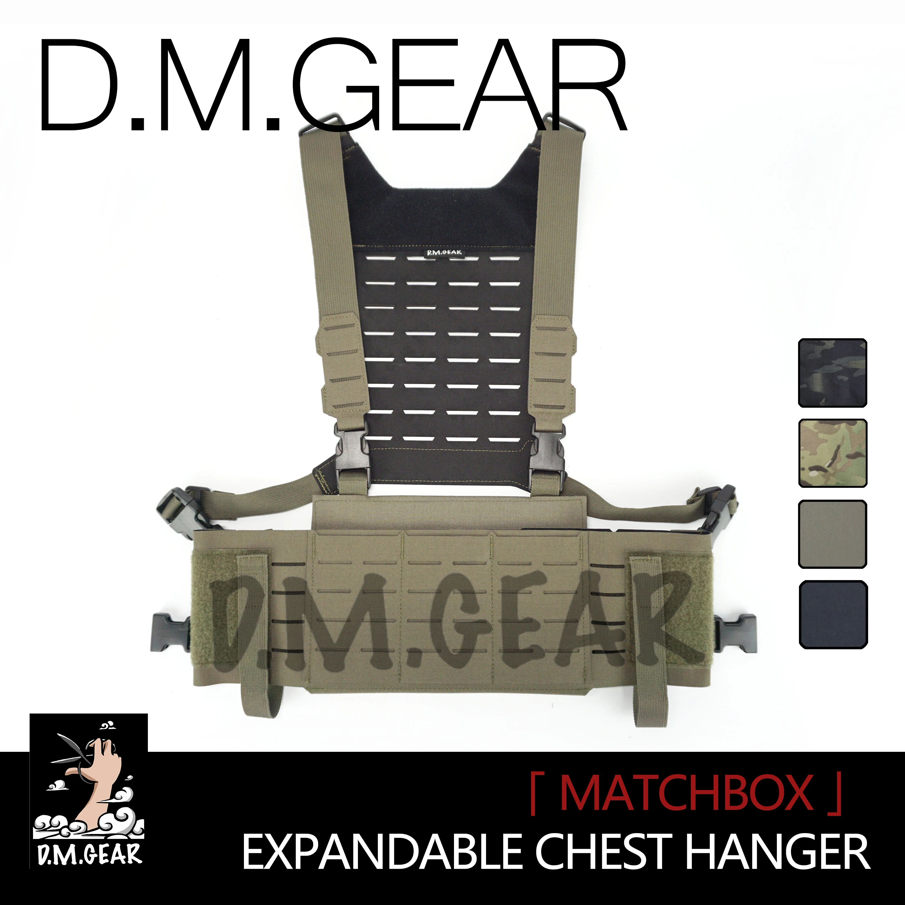 

DMGear Tactical Chest Rig Hanging Military Equipment Plate Carrier Airsoft Gear Outdoor Painball Hunting Vest Matchbox