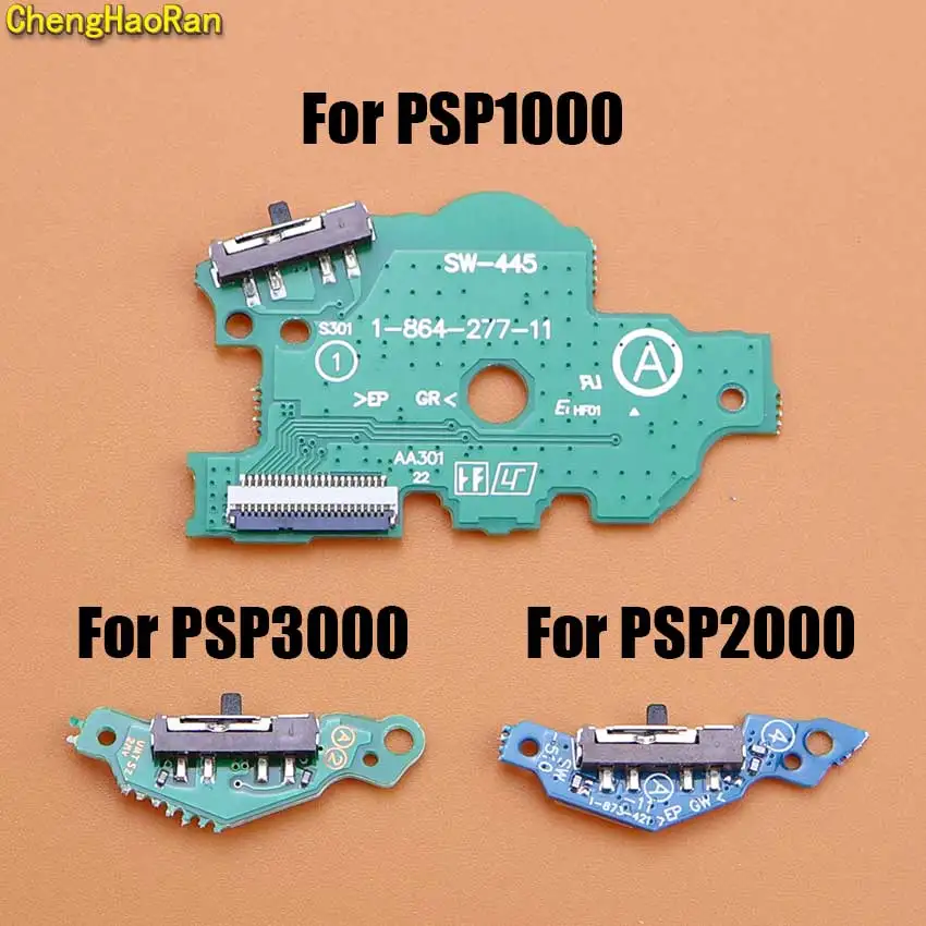 

For PSP1000 PSP2000 PSP3000 PCB Power On Off Switch Board For PSP 1000 2000 3000 Built-in Sliding Switch Start Keys Replacement