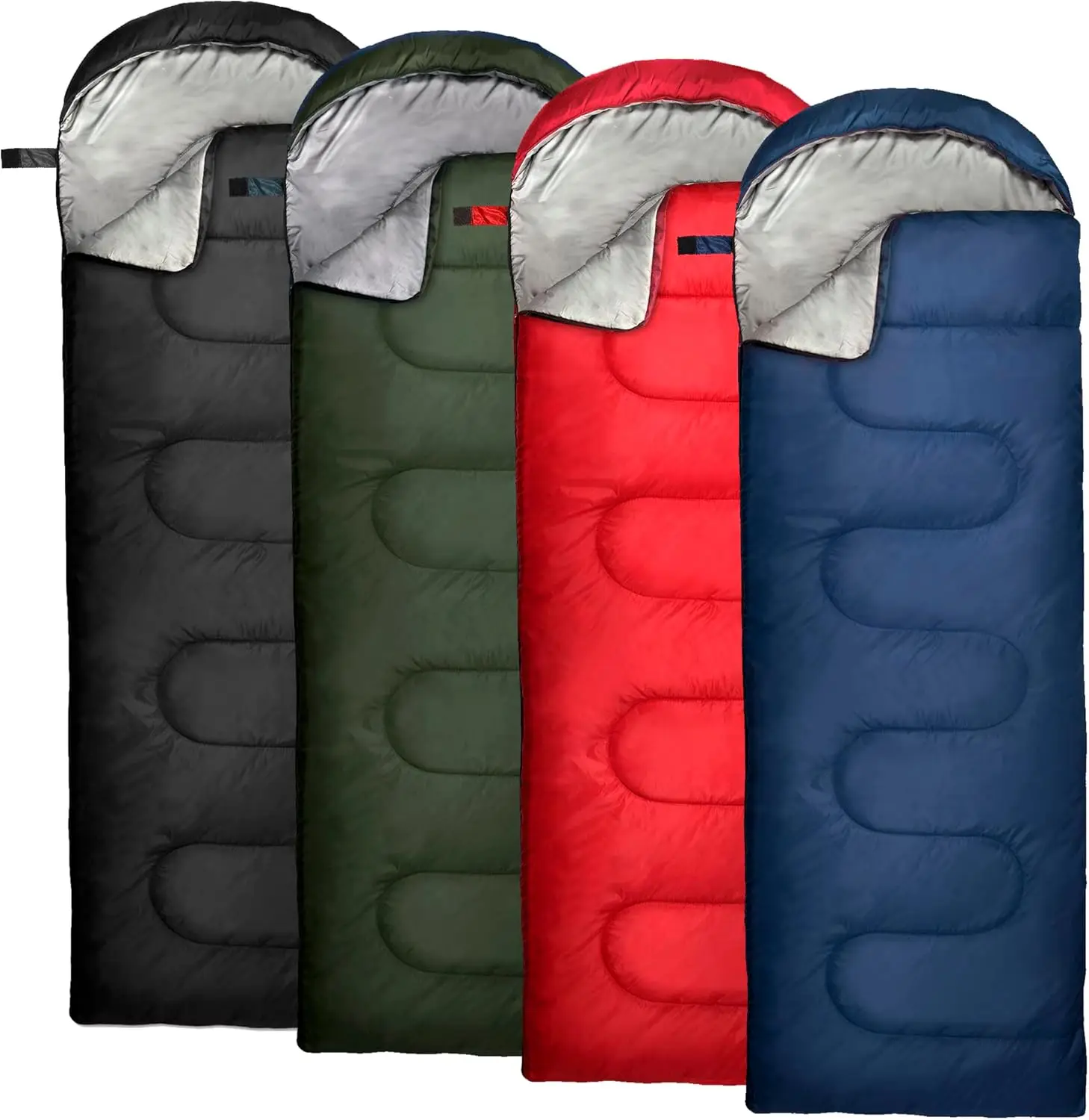 10 Pack Sleeping Bags for Adults Cold Weather Bulk for Homeless People, 4 Seasons Warm or Cold Lightweight Indoor Outdoor Backpa