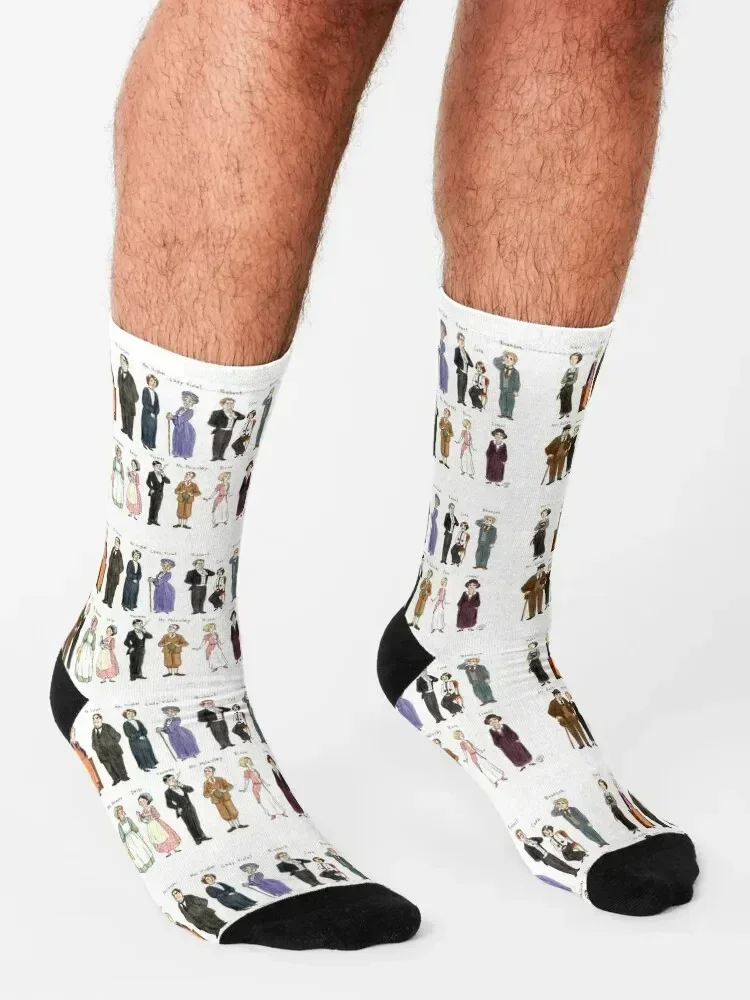 Downton A. Portraits Socks anti slip football summer funny gifts Run Socks Male Women's