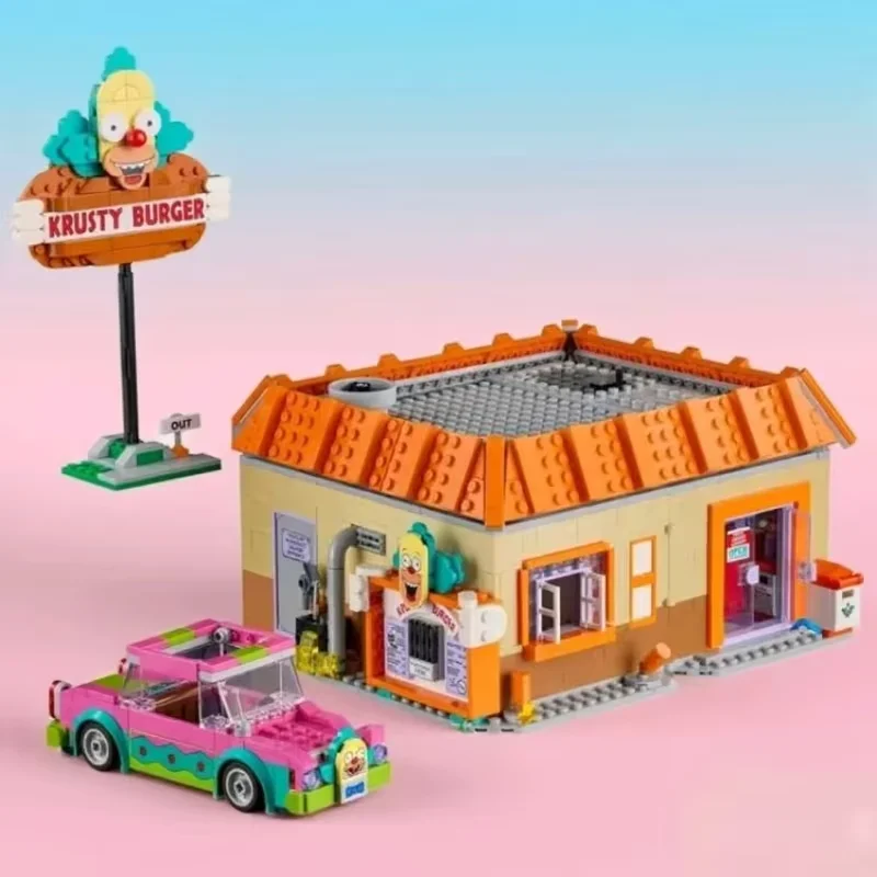 Nuovo 1635 Pz Compatibile 10352 FAI DA TE Krusty Burger Building Block MOC Giocattoli Amato Da Adulti Bambini Regali Di Compleanno Di Natale