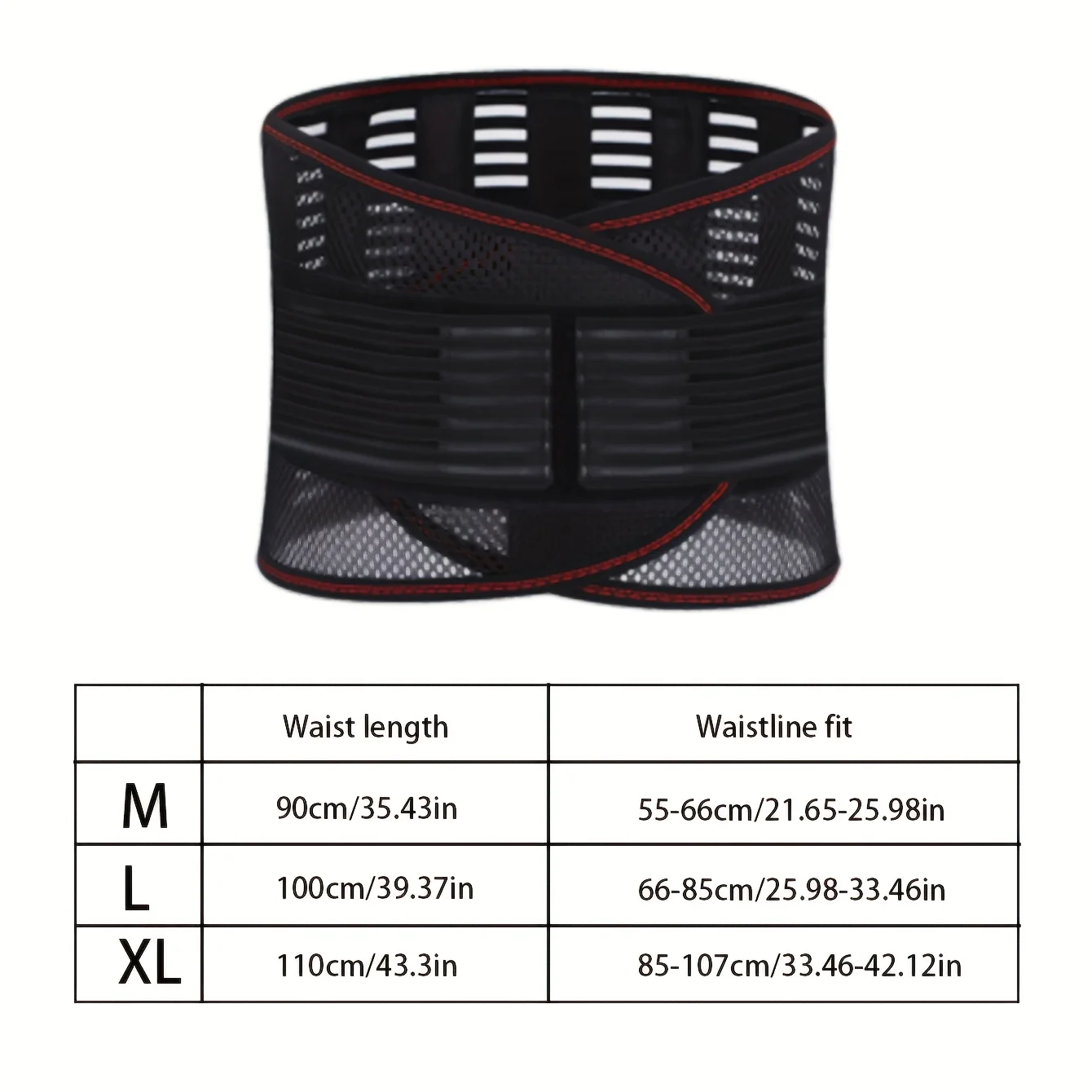 Waist Support Belt Breathable Adjustable Posture Corrector Lumbar Support Brace Herniated Disc Sciatica Pain Relief Waist Brace gallery 5