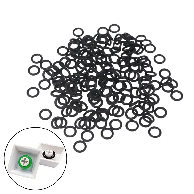 100Pcs White Red Black Silicone O-Ring Keyboard Switch Dampener Damper For MX Switch And Mechanical Key O-Rings