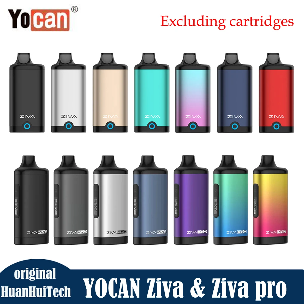 Original Yocan Ziva & Ziva Pro Vape Mod 650mAh Battery OLED Screen Vape Pen For 510 Vape Cartridge Electronic Cigarette