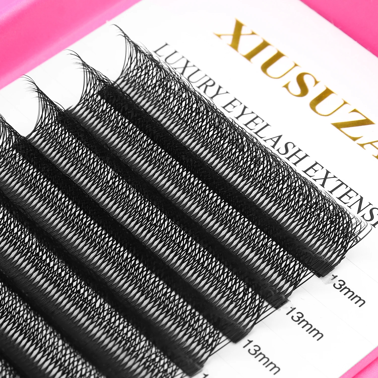 XIUSUZAKI Double conseils 3D 4D W Extension de cils en forme 6D 8D préfabriqué Volume ventilateurs Extensions de cils faux cils individuels