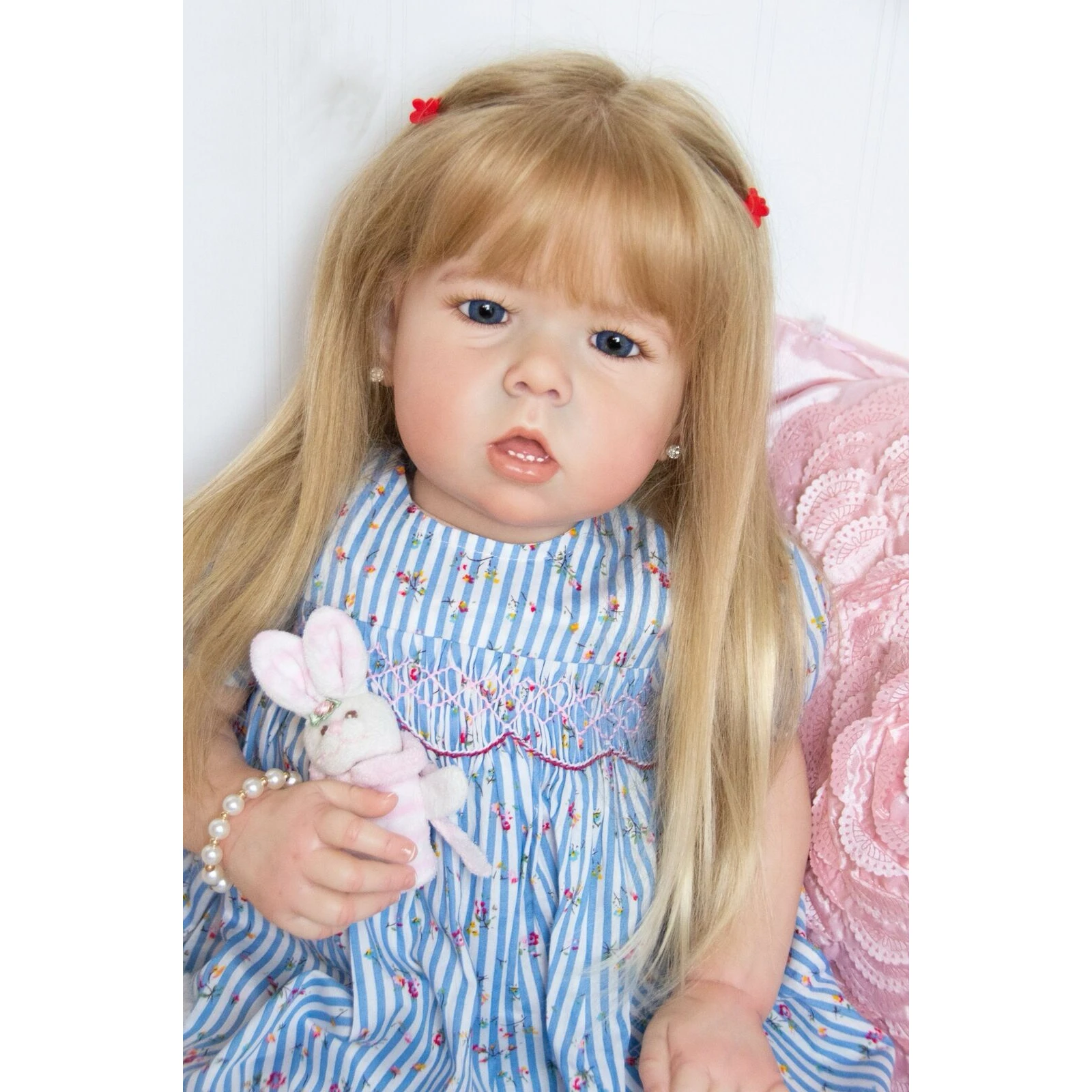 Liam Girl Lovely 27 Inch Bebe Reborn Doll boneca Bebê Big Baby Handmade Painted Doll Gifts bebê reborn реборн девочка Princess