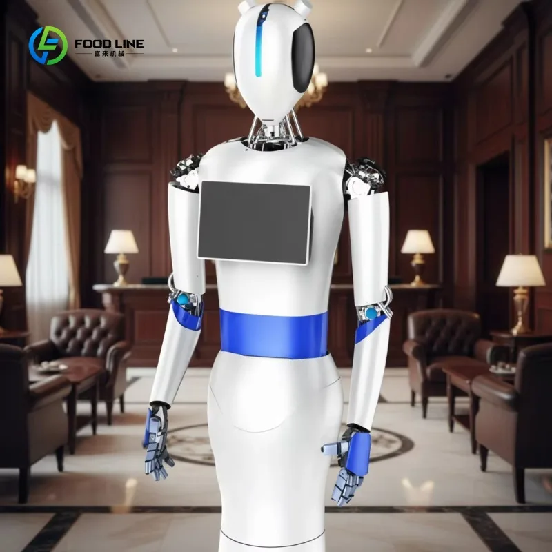 New Design Humanoid Intelligent Service Robot with Android and App Control for Welcome Reception