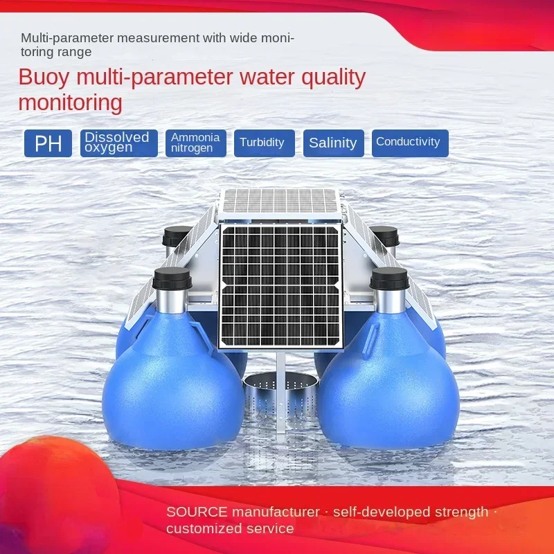 Float Online Water Quality Monitoring Station Industrial Multi Parameter Ph Conductivity Turbidity Ammonia Nitrogen Sensor