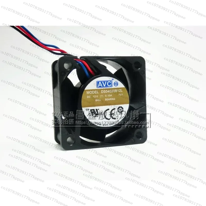 1PCS for AVC DS04020B12L 4020 4CM 12V 0.10A Double Ball Bearing North South Bridge Cooling Fan